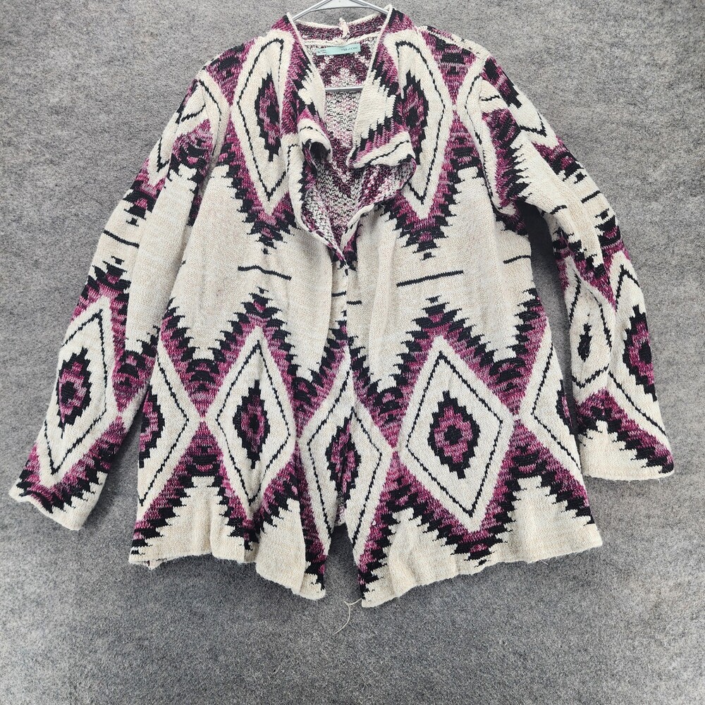 Maurices Cardigan Womens XXL Open Front Long Sleeve White